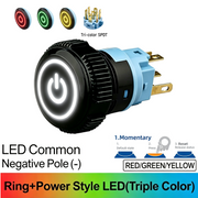 RGY Momentary common cathode (-)