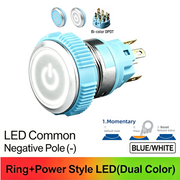 BW DPDT Maintained common cathode (-)