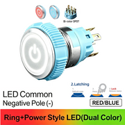 RB DPDT Maintained common cathode (-)