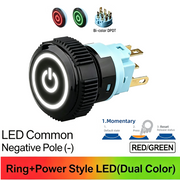 RG DPDT Momentary common anode (+)