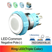 RGB DPDT Momentary common cathode (-)