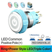 RGB DPDT Momentary common anode (+)