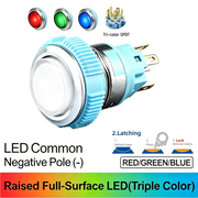 RGB SPDT Maintained common cathode (-)