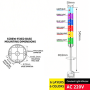 6-Tier 6-Color – Straight Arm 220V