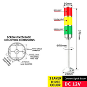 3-Tier 3-Color – Straight Arm 12V