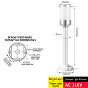 Single-Tier 3-Color – Straight Arm 110V