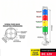 4-Tier 4-Color – Short Arm 12V