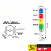 4-Tier 4-Color – Short Arm 24V
