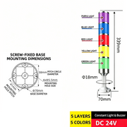 5-Tier 5-Color – Short Arm 24V