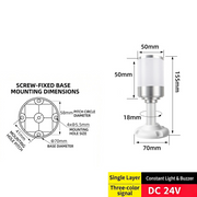 Single-Tier 3-Color – Short Arm 24V