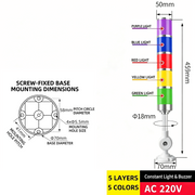 5-Tier 5-Color – Bent Arm 220V