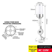 Single-Tier 3-Color – Bent Arm 110V