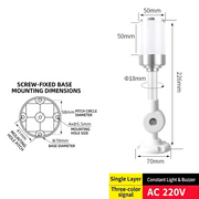 Single-Tier 3-Color – Bent Arm 220V