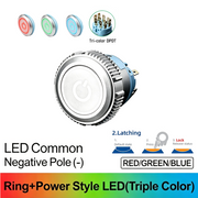 RGB DPDT Maintained common cathode (-)