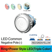 RGY DPDT Maintained common cathode (-)
