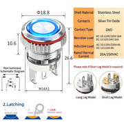 Blue LED Ring S Latching