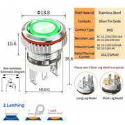 Green LED Ring S Latching