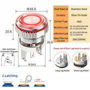 Red LED Ring S Latching