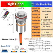 RGB Common anode LED Power S Latching