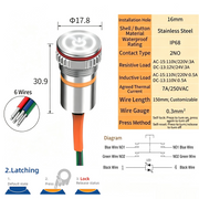 White LED Power S Latching