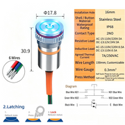 Blue LED PowerS Latching