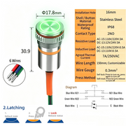 Green LED Ring S Latching