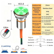 Green LED Ring S Latching