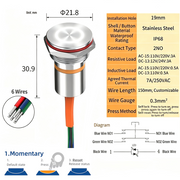 White LED Ring S Momentary