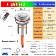 RGB Common cathode LED Power S Latching