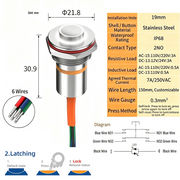 White LED Power S Latching