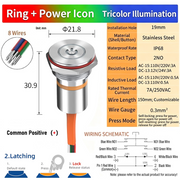 RGB Common anode LED Power S Latching
