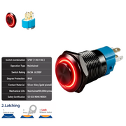 Red SPDT Latching