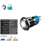 White SPDT Latching