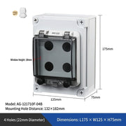 4D Holes L175×W125×H75mm
