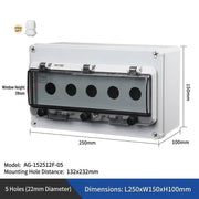 5 Holes L250×W150×H100mm