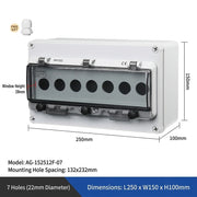 7 Holes L250×W150×H100mm
