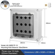 12T Holes L380×W1900×H130mm Padlock Hole