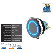 Blue SPDT Momentary