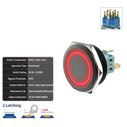 Red DPDT Latching