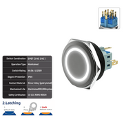 White DPDT Latching