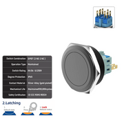 Non-Illuminated DPDT Latching