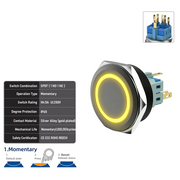 Yellow SPDT Momentary