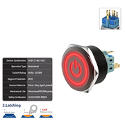 Red SPDT Latching
