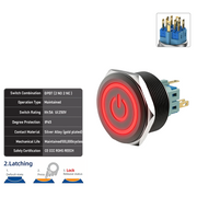 Red DPDT Latching