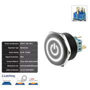 White SPDT Latching