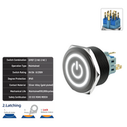 White DPDT Latching