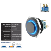 Blue SPDT Momentary