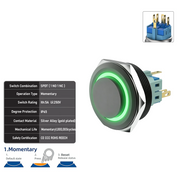 Green SPDT Momentary