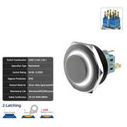 White DPDT Latching