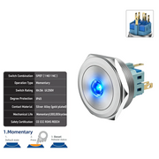 Blue SPDT Momentary